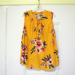Old Navy Yellow Sleeveless Blouse